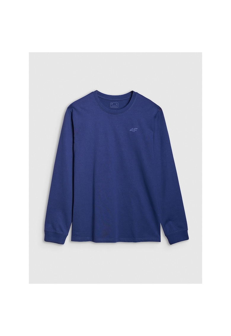 Tricou Barbati Sportstyle Bleumarin  Maneca Lunga - Bumbac 100% - Croi Regular - Confortabil si Durabil pentru Sezonul Cotidian