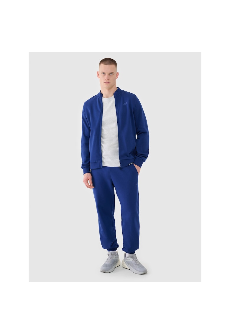 Pantaloni sport barbati -  albastru bleumarin - material respirabil
