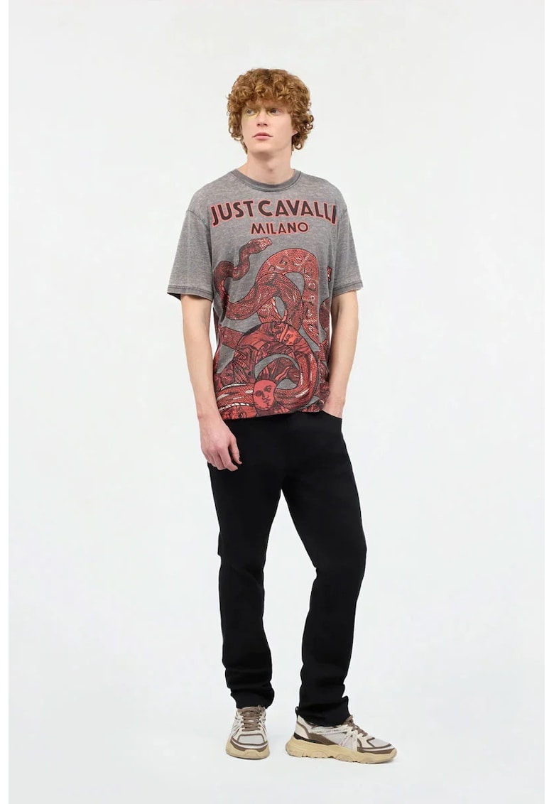 Blugi slimfit cu buzunare frontale - Negru