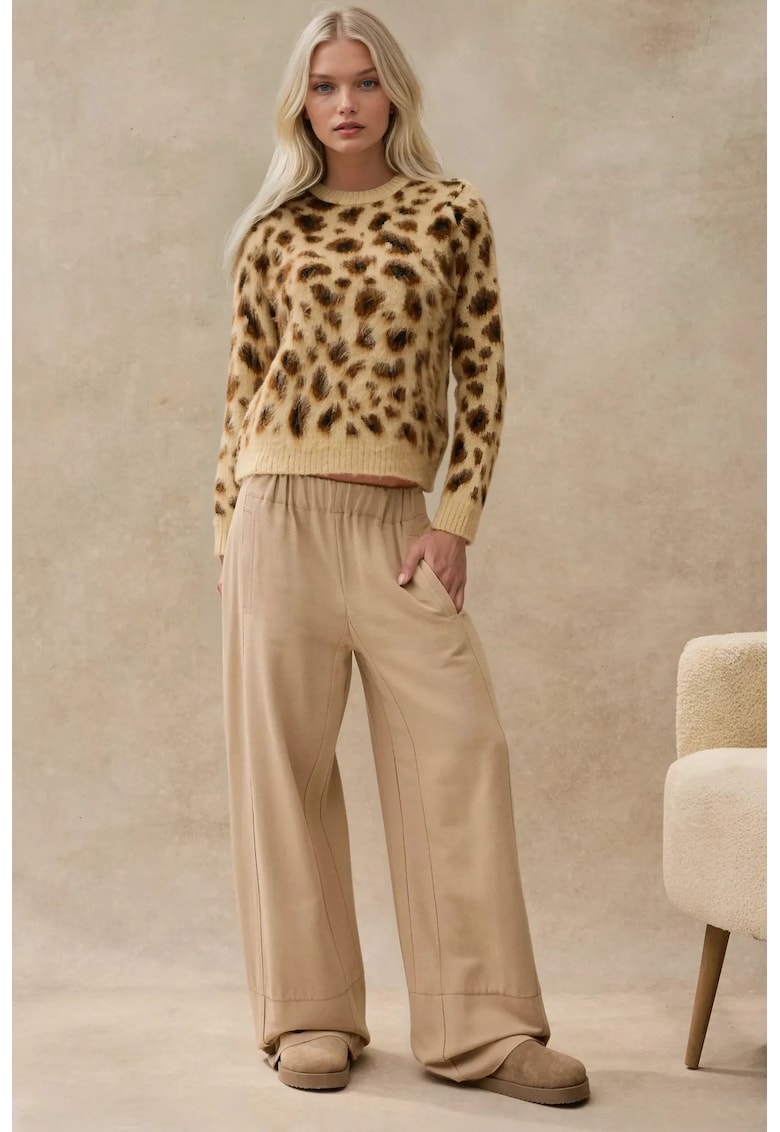Pulover dama -  imprimeu leopard - tricot - Camila Maro -