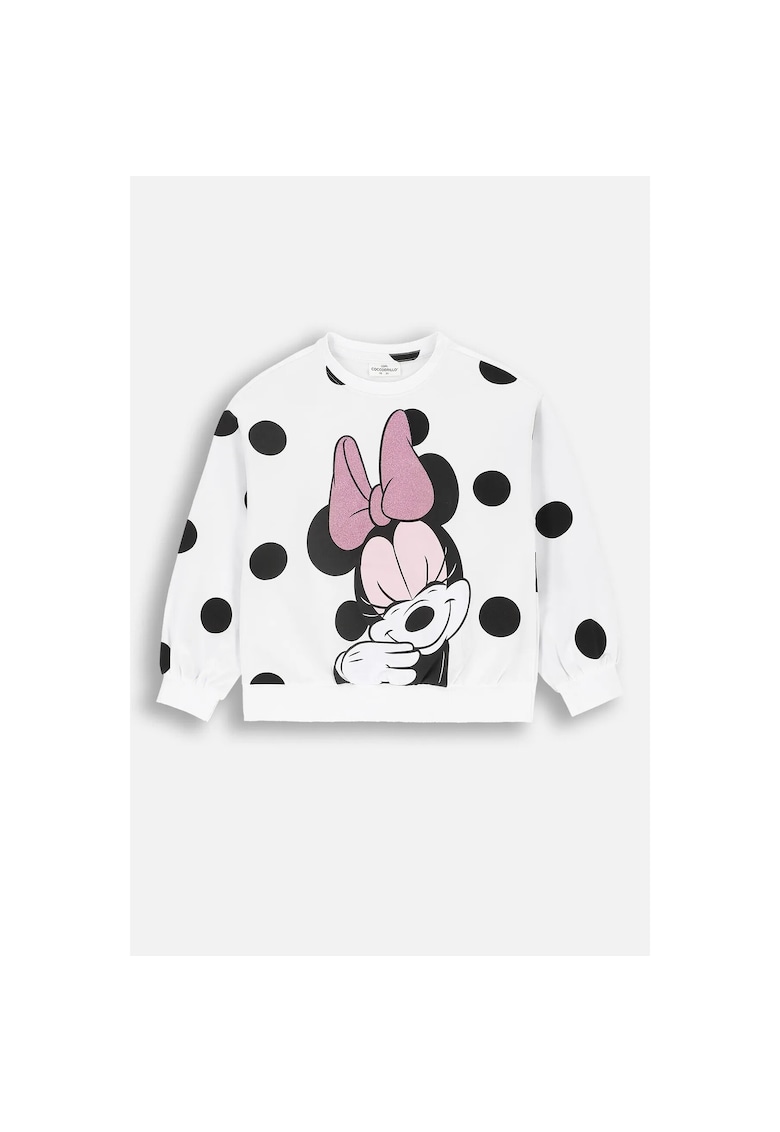 Hanorac copii -  Minnie Mouse - alb - bumbac