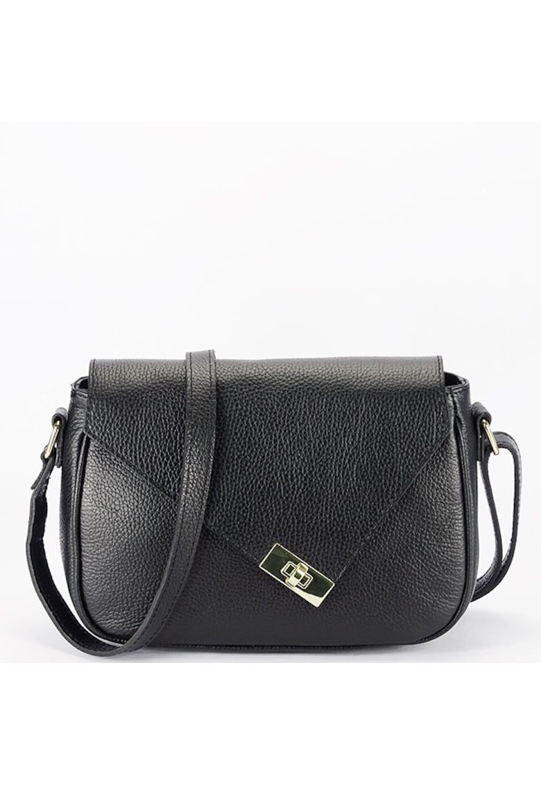 Geanta neagra din piele naturala 8911 128 18122 - Negru