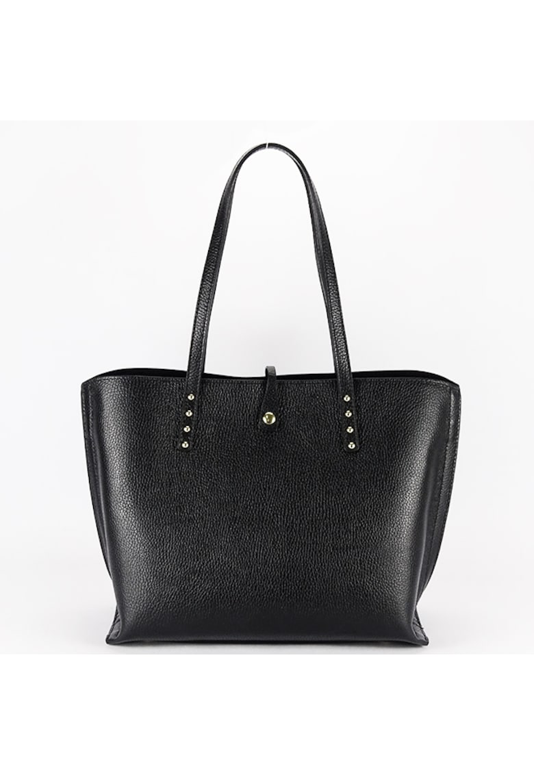 Geanta mare neagra din piele naturala 1740 M8 18124 - Negru