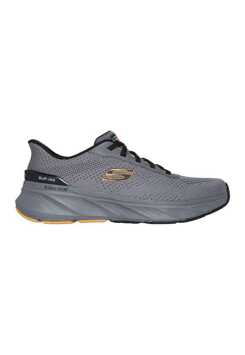Pantofi sport slip-ins din plasa DLux Walker - Gri deschis/Galben sofran