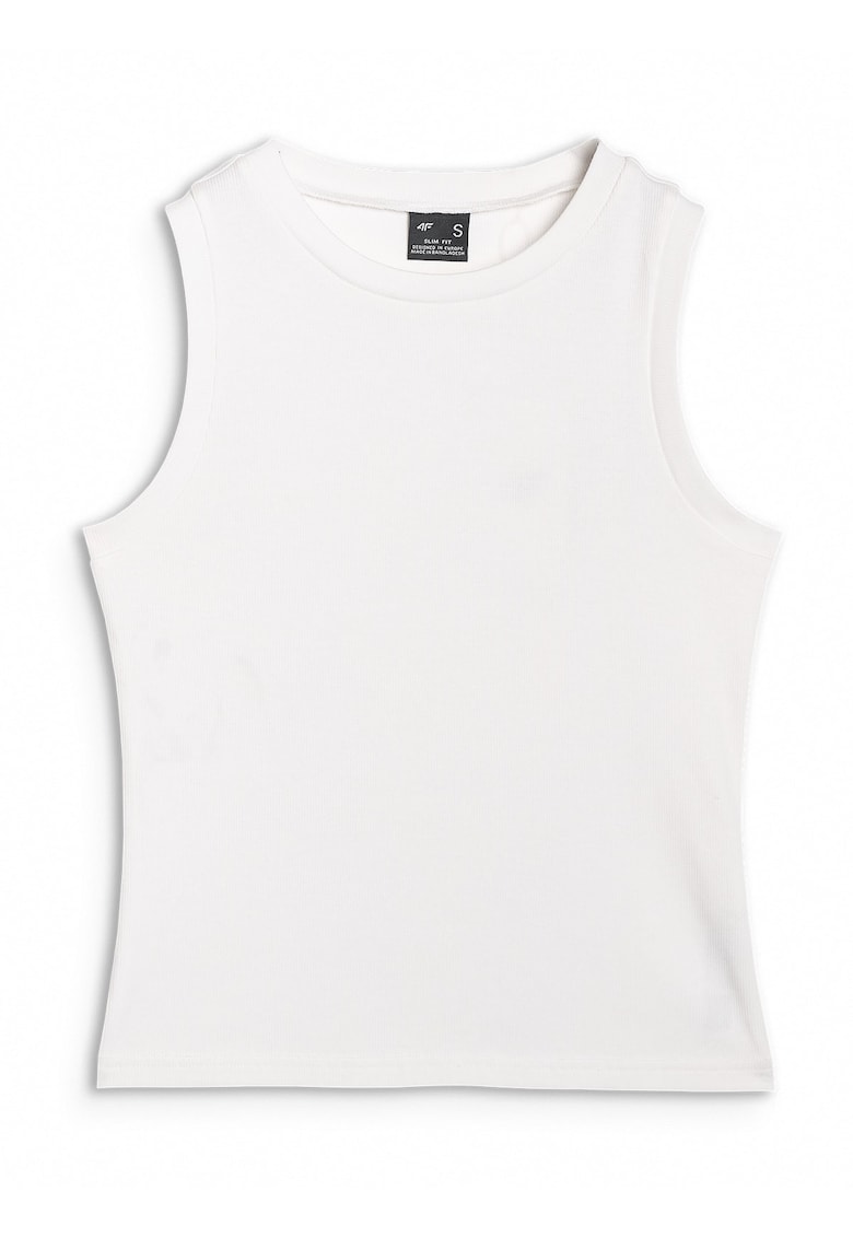 Tricou dama WMM00TSLEF132-10S - 4F - Bumbac - Alb