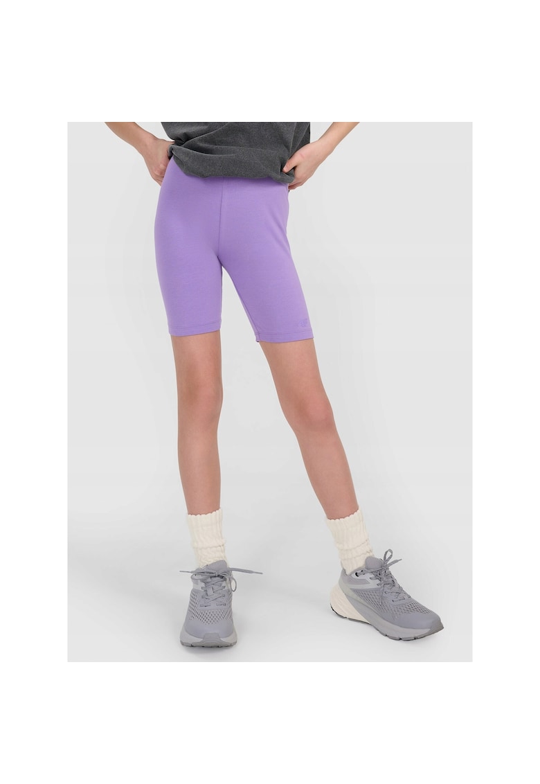 Colanti ciclism fete -  slim fit - violet - 95% bumbac