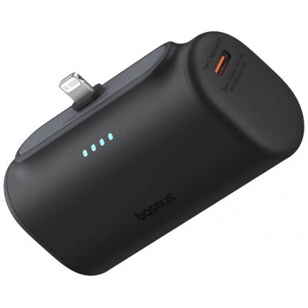 Oferte la Baterie Externa Compact 5000mAh 20W PD 1 x Lightning - 1 x USB-C Negru