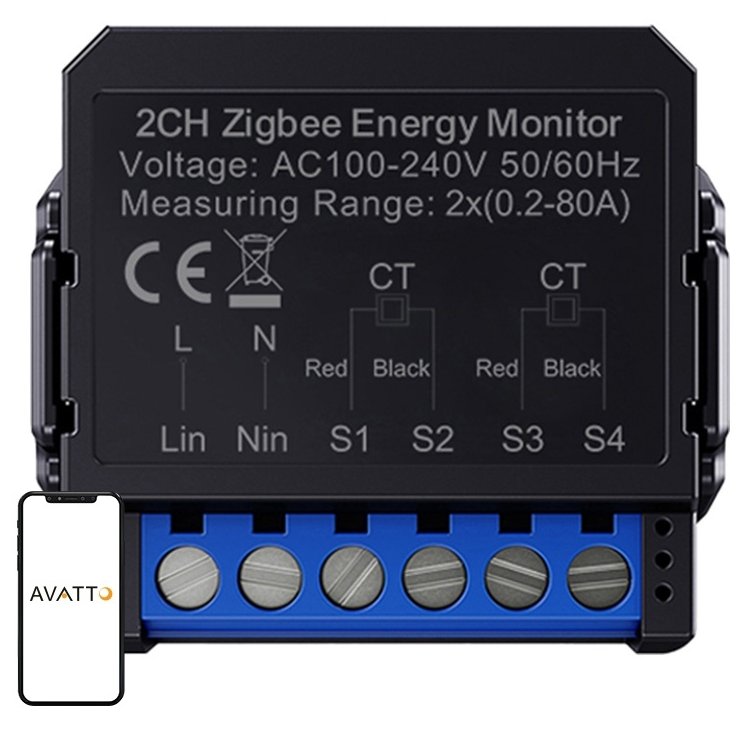 Oferte la Contor de energie inteligent bi-directional ZigBee Avatto ZWPM16-2 INN-079254