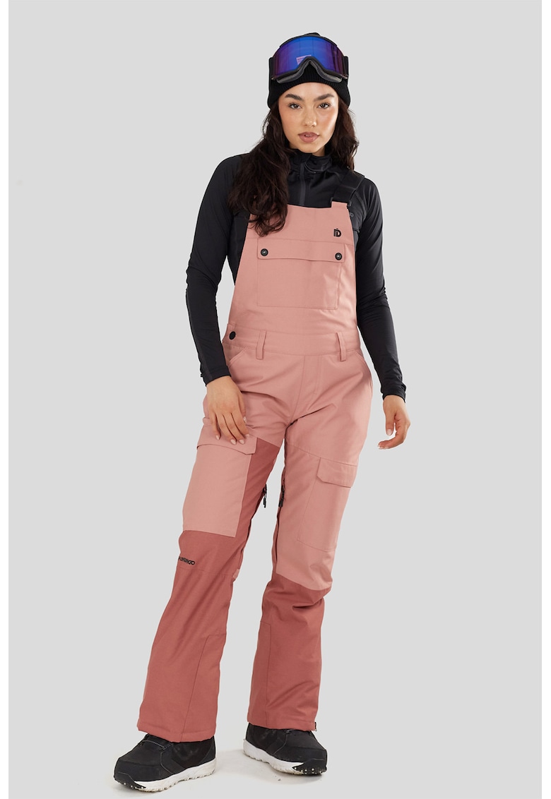 Salopeta cu vatelina - pentru schi Sakura - Roz pastel