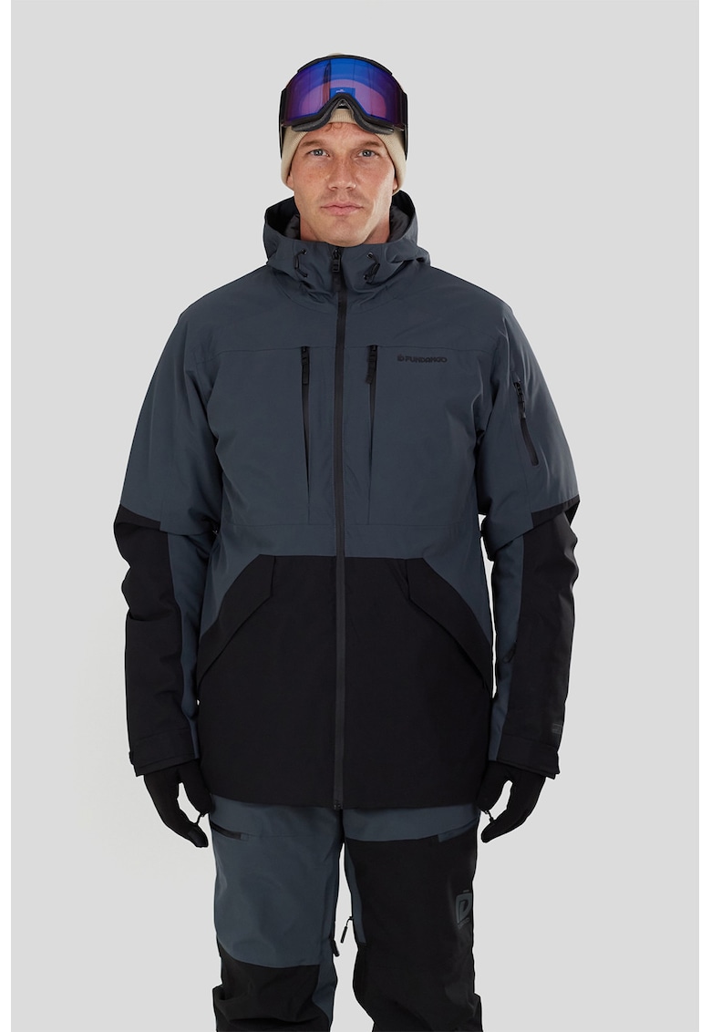 Geaca cu aspect contrastant pentru ski Baily Allmountain - Negru/Albastru ultramarin