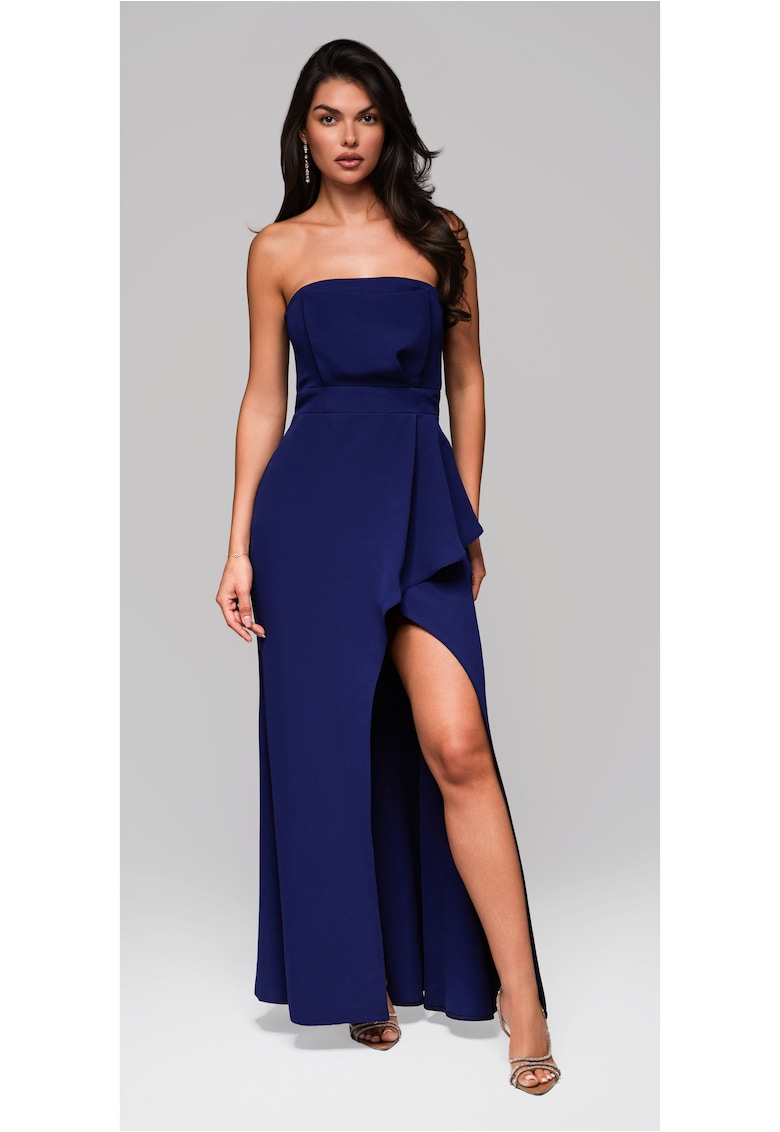 Rochie de seara Maxi  LA-OM-DLR201 - Albastru inchis