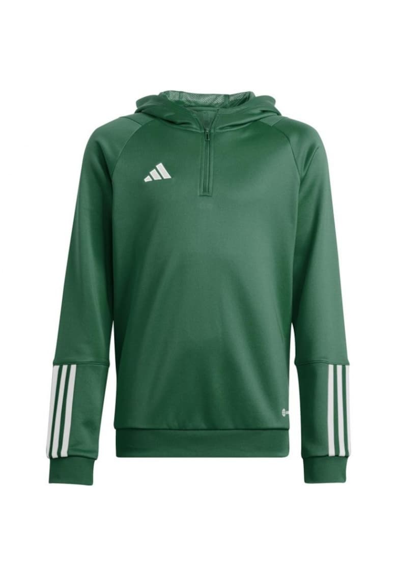 Hanorac sport copii  Tiro 23 - poliester - verde/alb