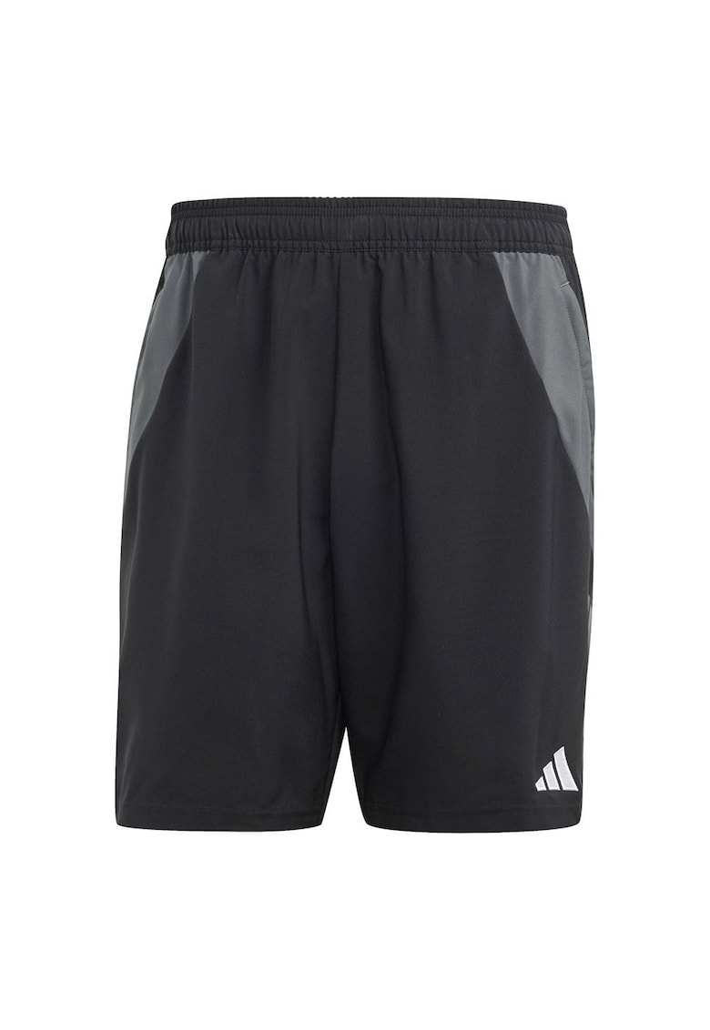 Pantaloni scurti sport -  Tiro 24 - negru - poliester reciclat