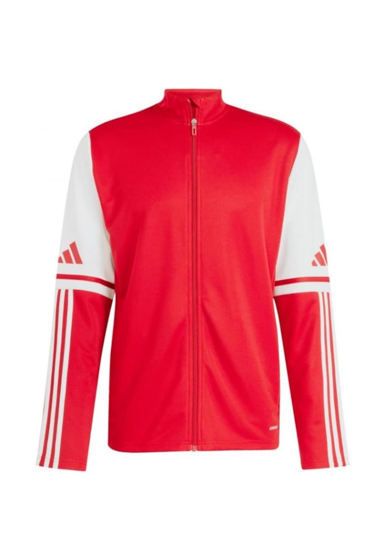 Hanorac sport barbati -  Squadra 25 - fara gluga - poliester - rosu/alb