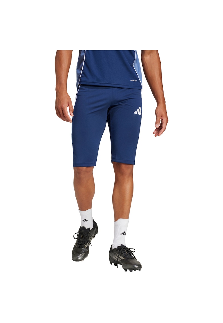 Pantaloni scurti barbati  Tiro 25 Competition 1/2 bleumarin - material reciclat - talie elastica - buzunare cu fermoar