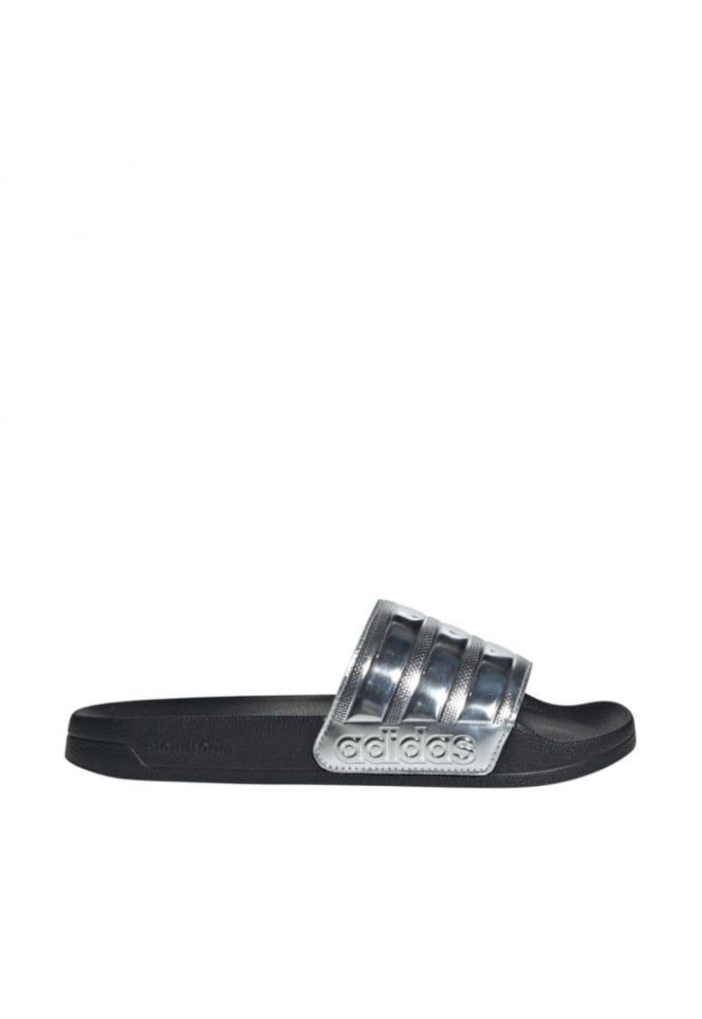 Slapi sport barbati -  Adilette Shower - negru/argintiu - sintetic -