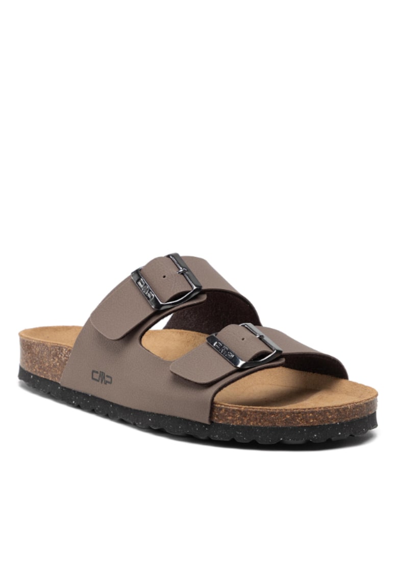 Papuci barbati  Piele ecologica - Maro
