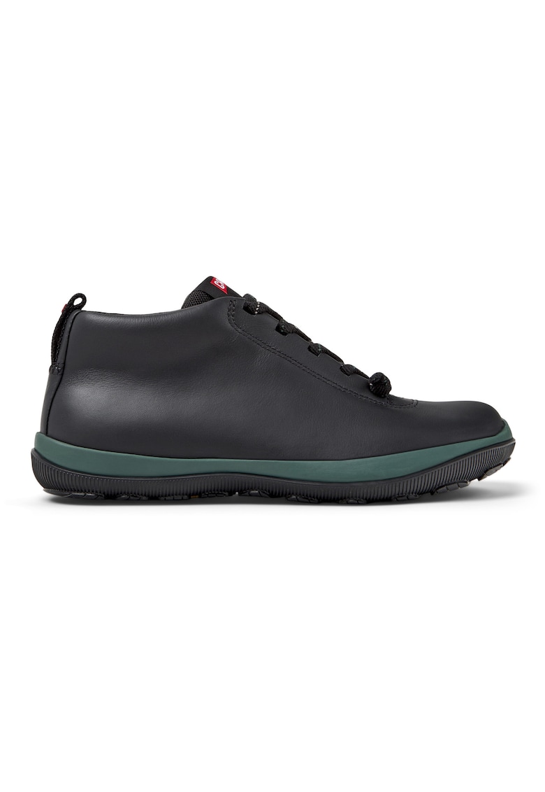 Pantofi sport impermeabili de piele Peu Pista GM 943 - Negru stins/Verde deschis