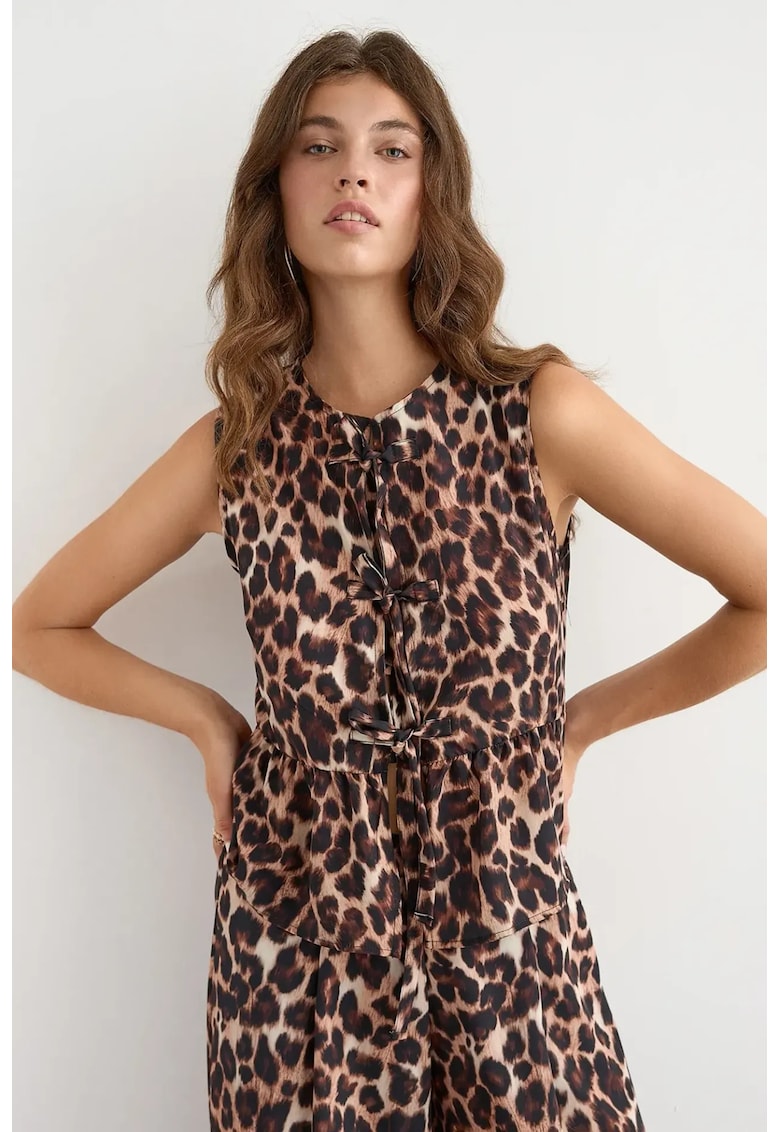 Bluza dama -  imprimeu poliester - Multicolor