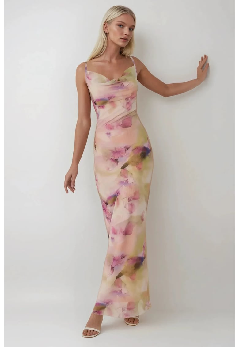Rochie  multicolor - bumbac
