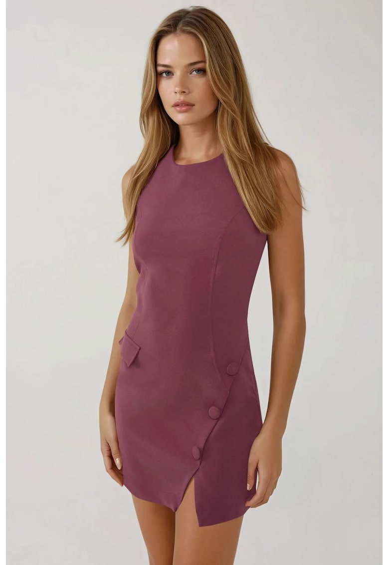 Rochie mini  mulata - violet - material textil