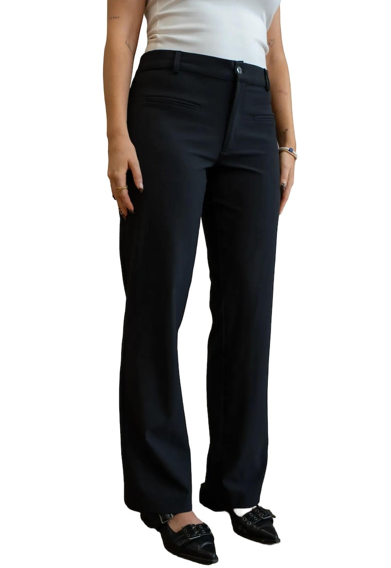 Pantaloni pentru dama -  Flockhart - textil - negru