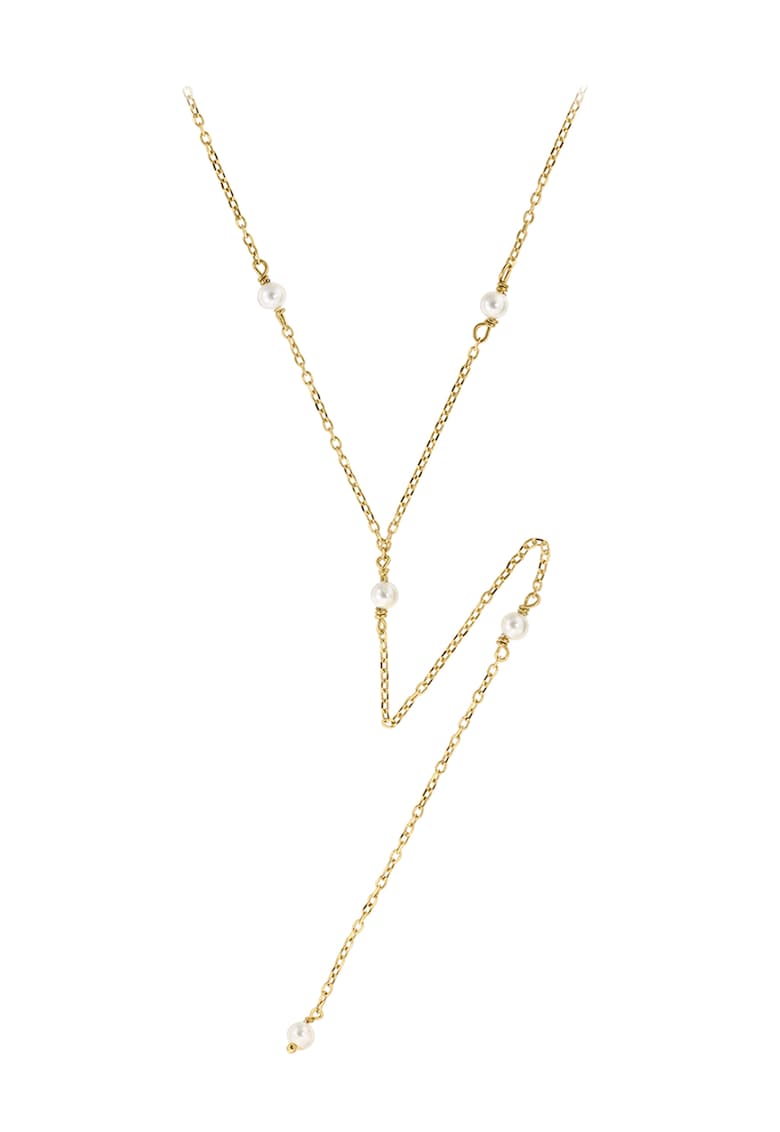 Colier din argint placat cu aur de 14K - Auriu