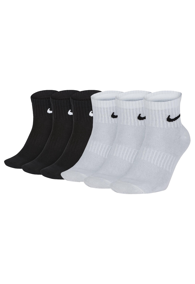 Set de sosete unisex Everyday - 6 perechi - Alb/Negru
