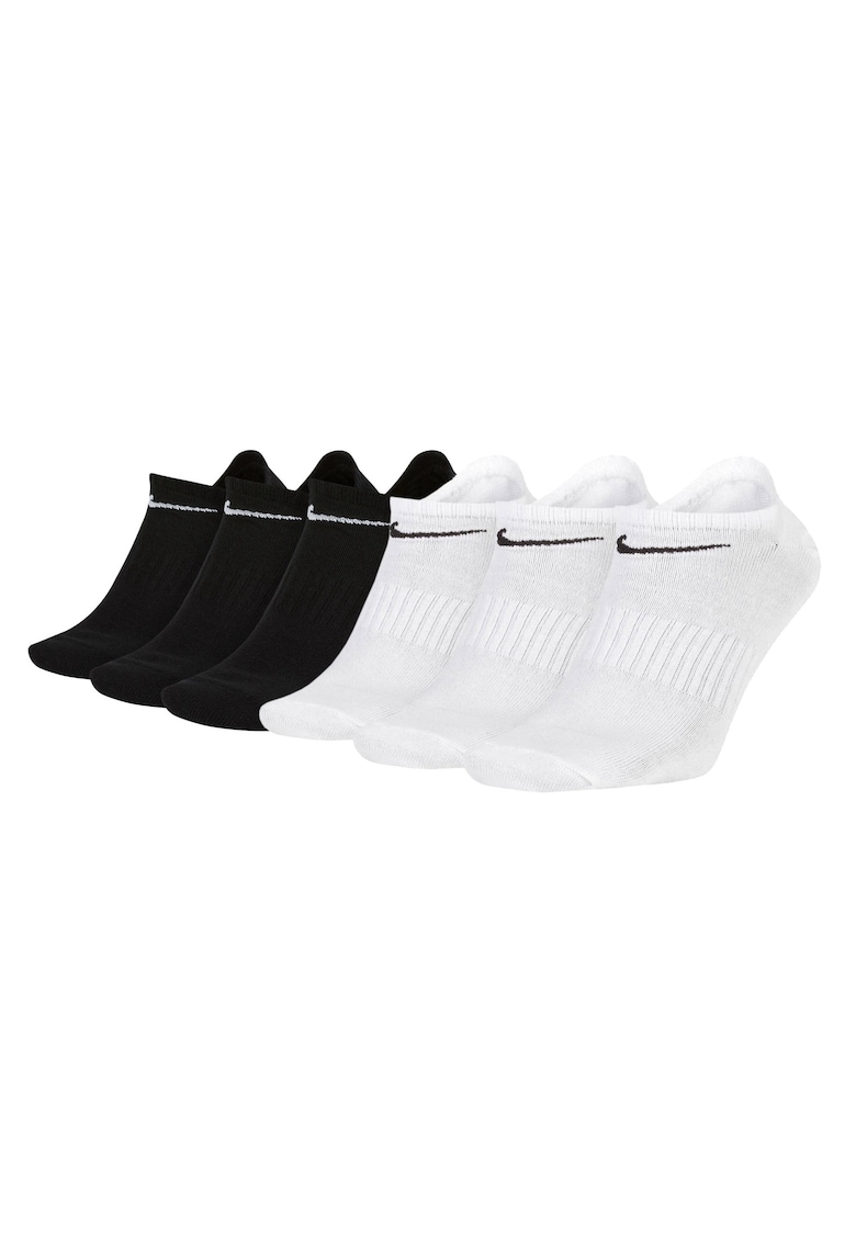 Set de sosete unisex pana la glezna - 6 perechi - Alb/Negru