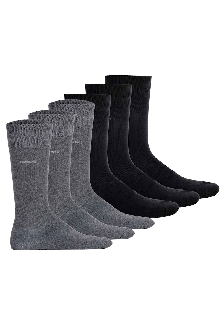 Set de sosete lungi - 6 perechi 13739 - Negru/Gri