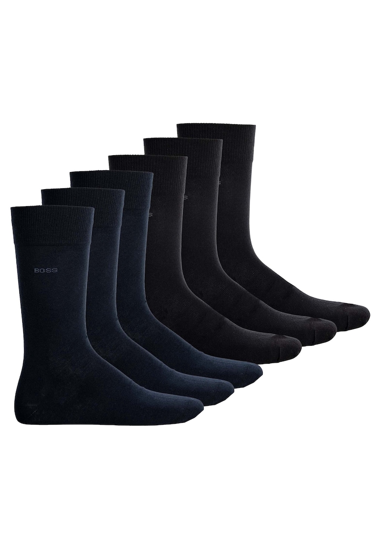 Set de sosete lungi - 6 perechi 13739 - Negru/Albastru inchis