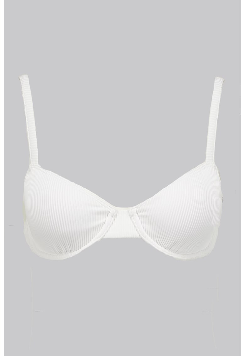 Sutien de baie striat Love The Muse - Alb optic