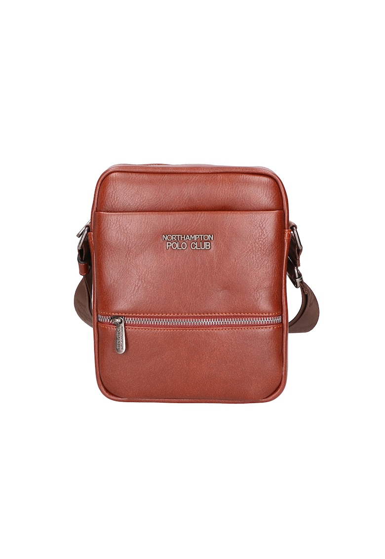 Geanta crossbody de piele ecologica - Maro