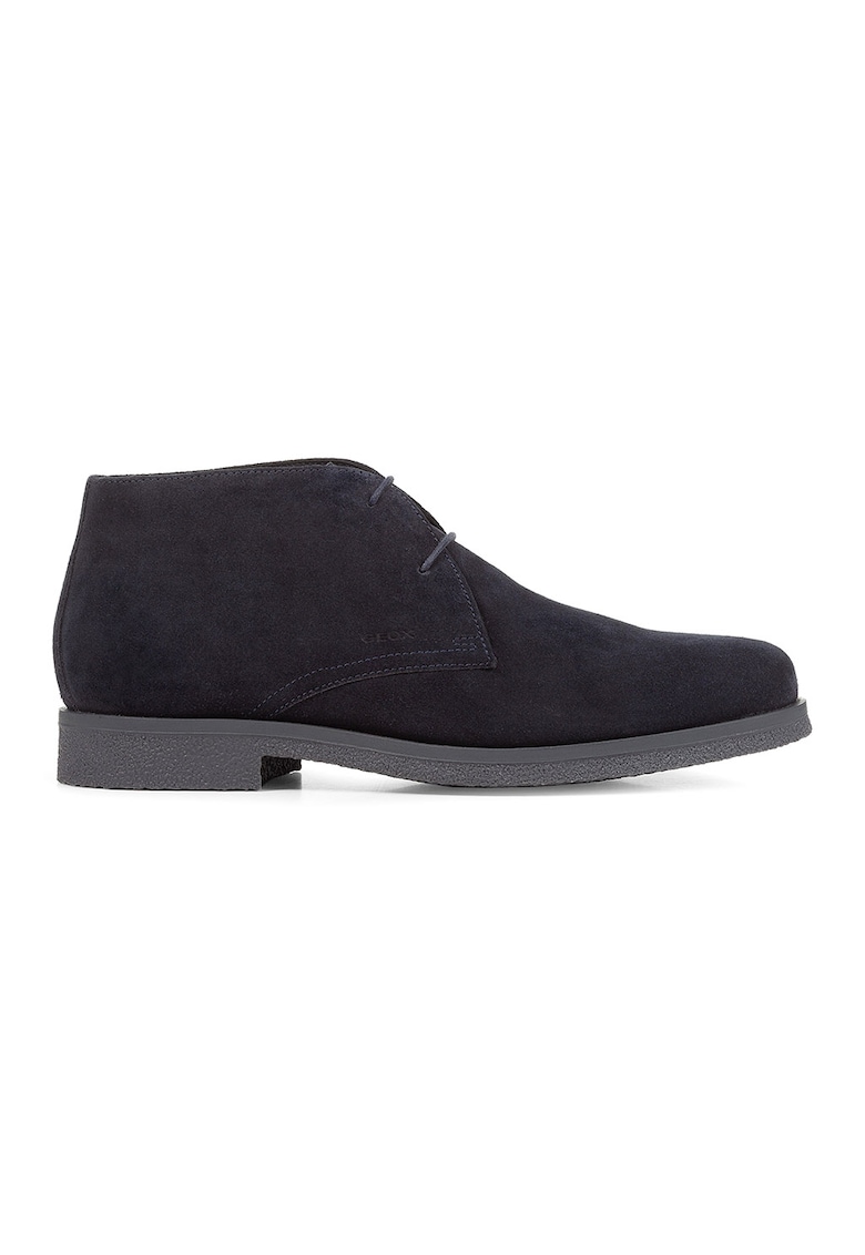 Ghete chukka din piele intoarsa Claudio - Bleumarin