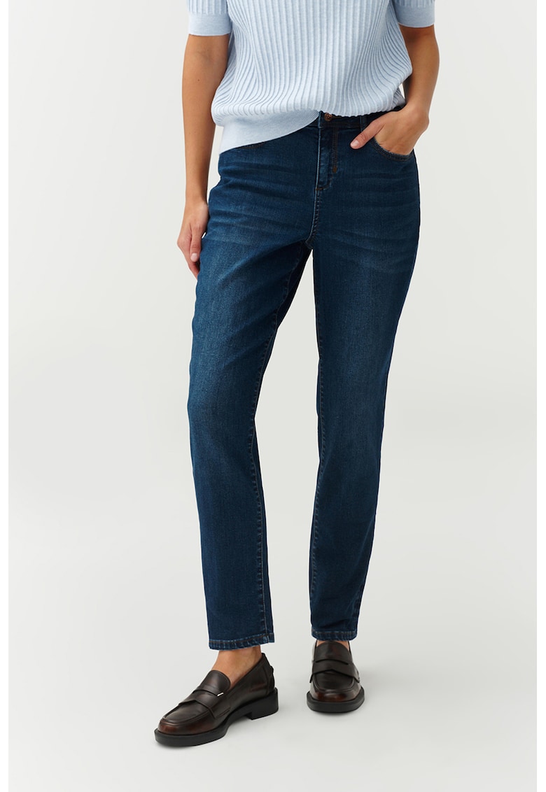 Blugi slim fit Alana - Albastru inchis
