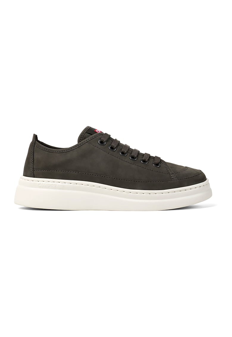 Pantofi sport low-cut de piele Twins 50297 - Gri inchis