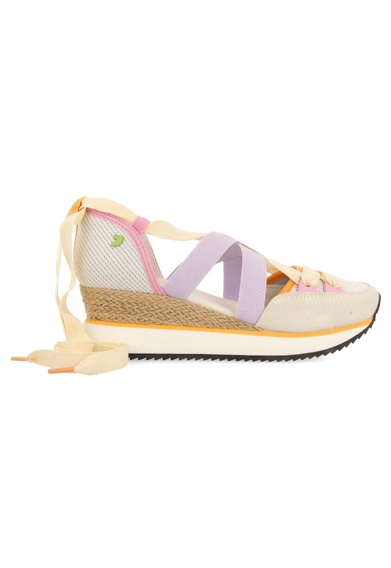 Pantofi sport cu garnituri de piele intoarsa si decupaje Sambor - Lila