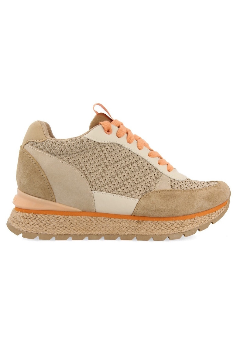Pantofi sport cu insertii din material textil Kajan - Bej