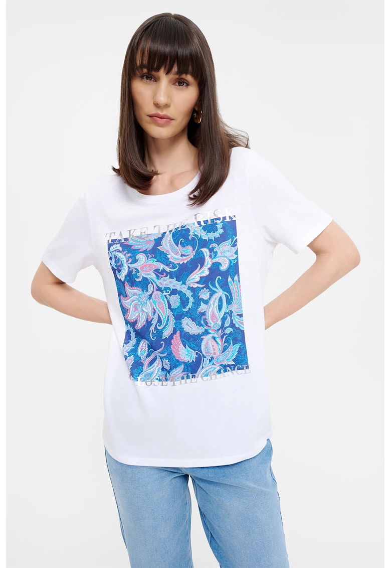 Tricou din amestec de modal - Alb