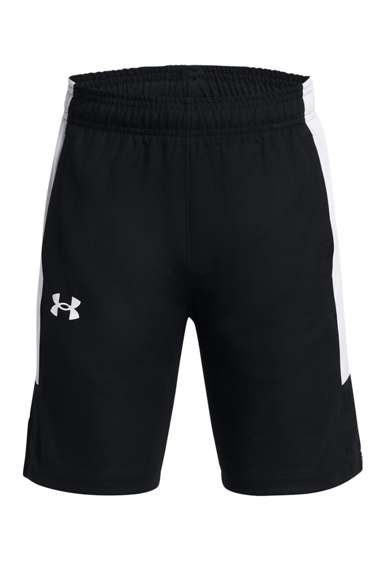 Pantaloni scurti cu buzunare laterale - pentru baschet Baseline - Negru/Alb murdar