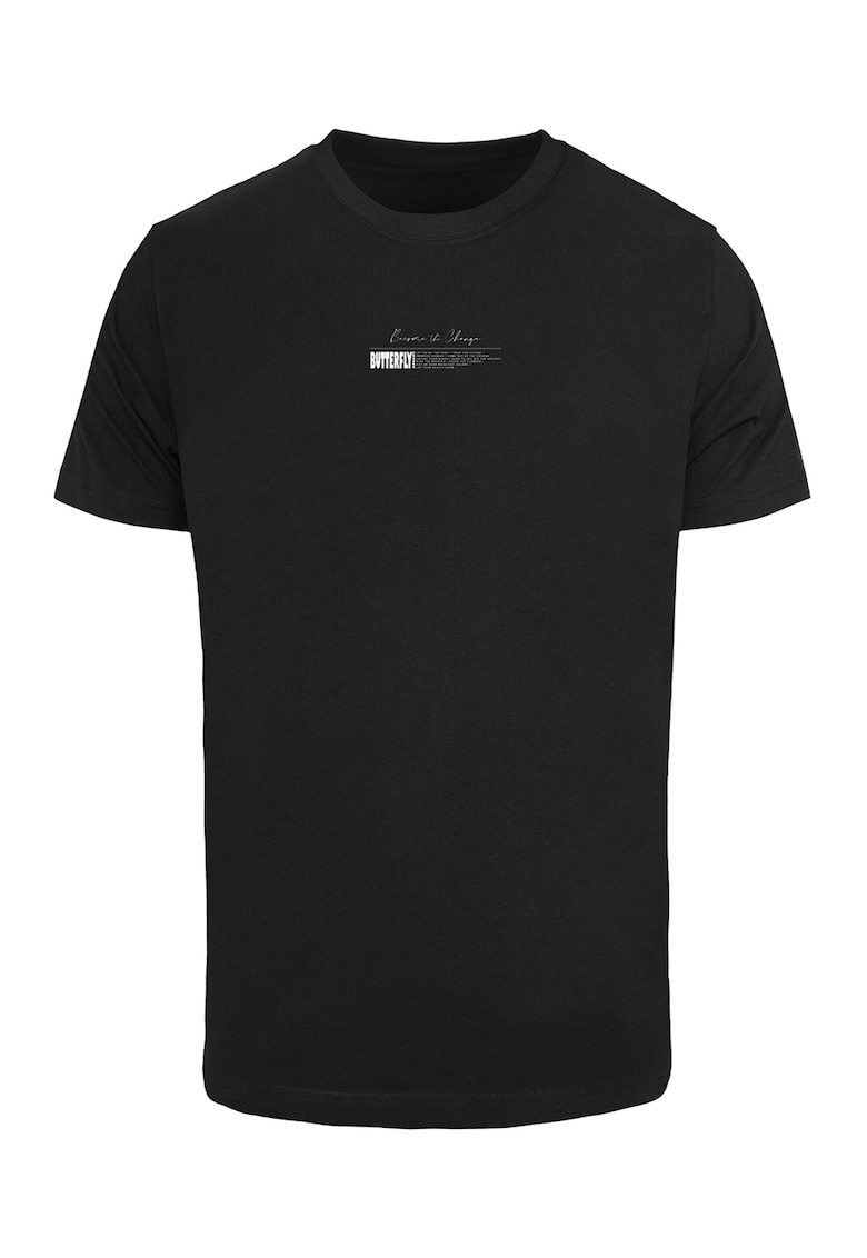 Tricou unisex cu imprimeu fluture - Negru
