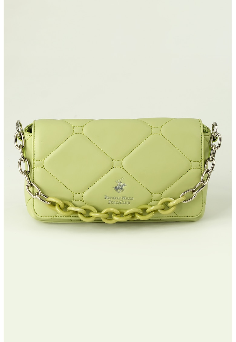 Geanta crossbody de piele ecologica - Verde deschis