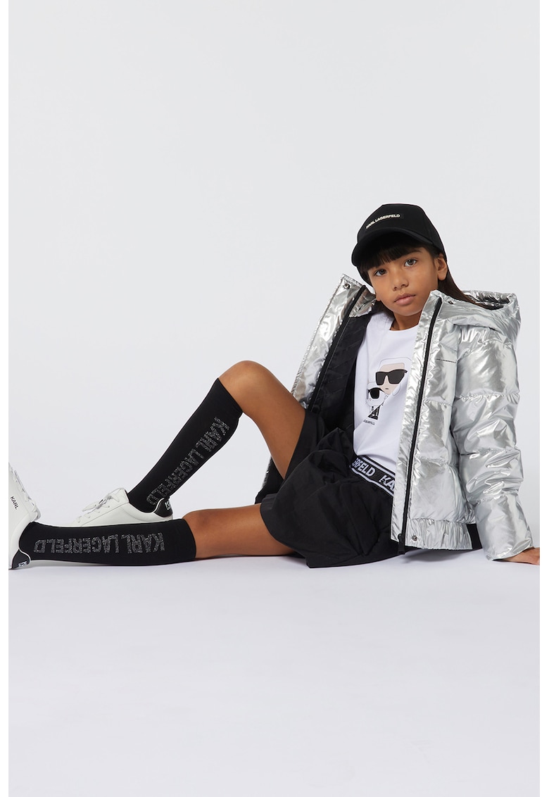 Bluza cu logo - Alb/Negru stins