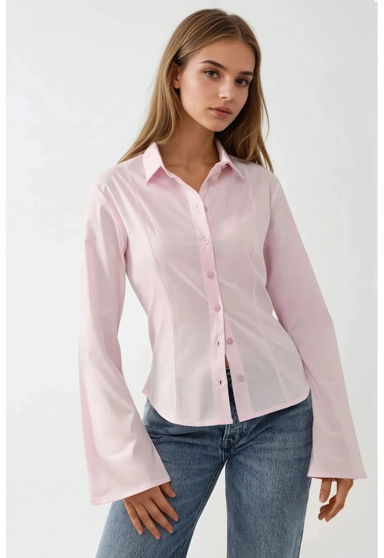 Camasa dama -  textil - roz
