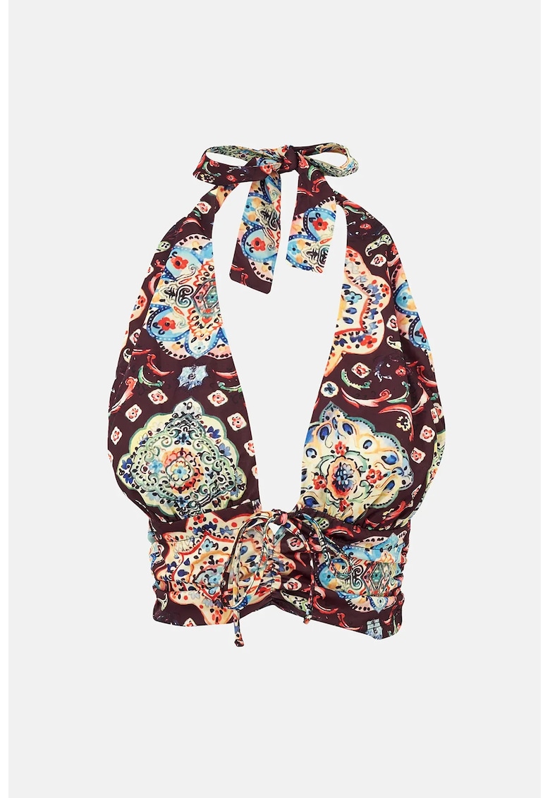 Maiou Crop -  imprimeu etnic - multicolor - poliester