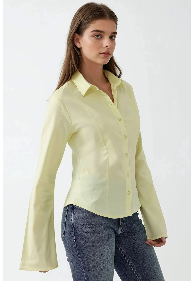 Camasa dama -  textil - galben