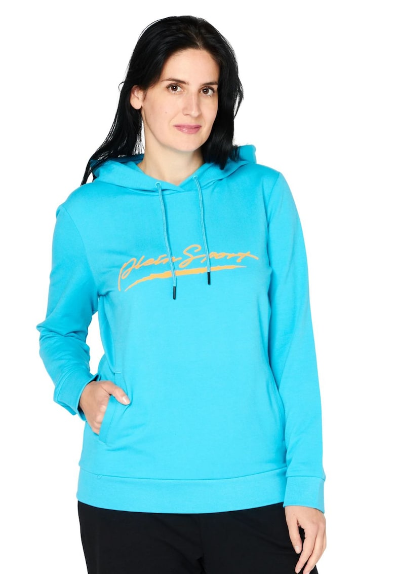 Hanorac dama -  bumbac/elastan - albastru -