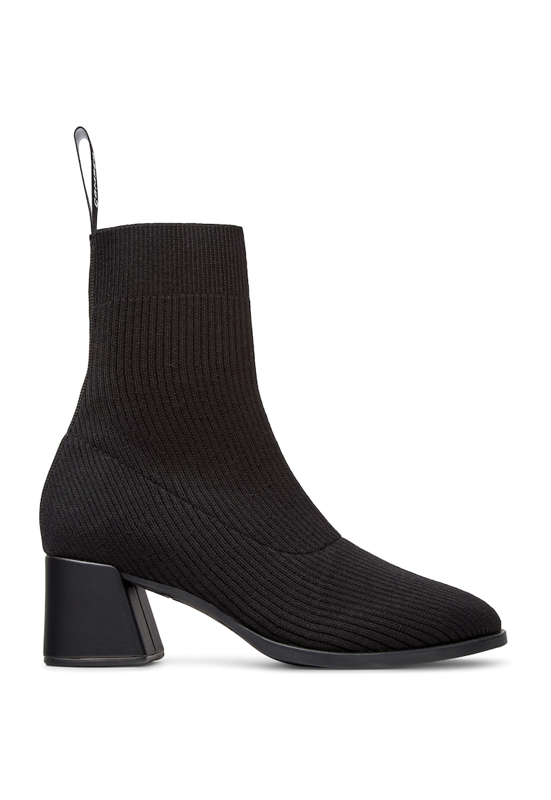 Botine din material textil Kora - Negru