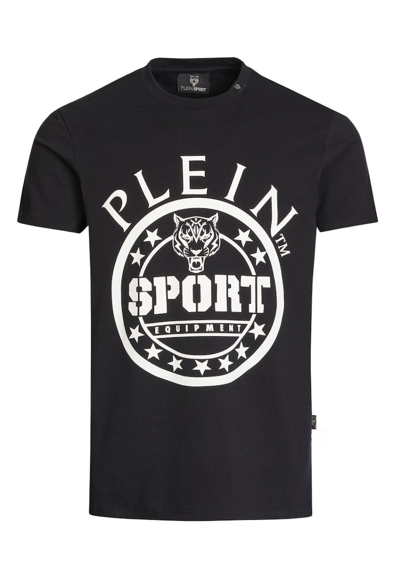 Tricou din bumbac cu imprimeu logo -