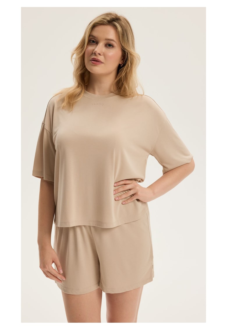 Bluza dama maneca scurta Ruth 2 - Bej
